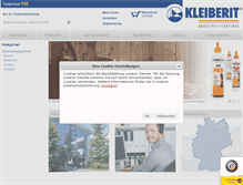 Tablet Screenshot of kleiberit-direct.com